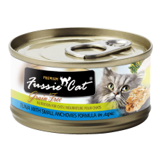 Fussie Cat Black Label Tuna and Small Anchovies 80g